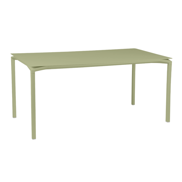 Calvi Aluminium Outdoor Dining Table 160 x 80cm By Fermob in Willow Green