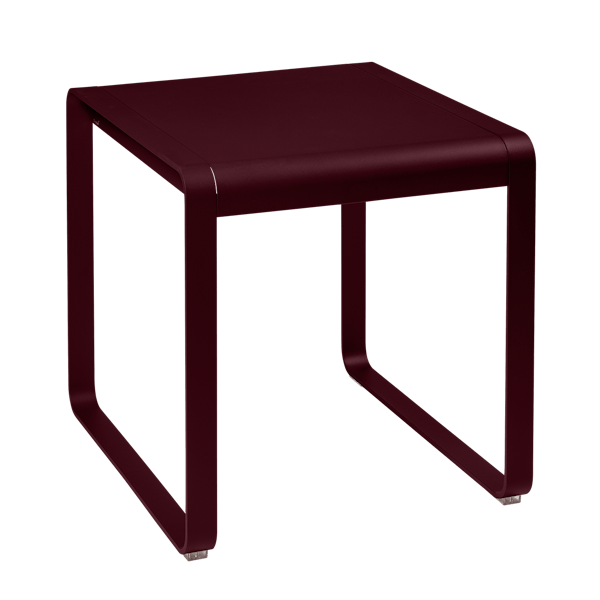 Bellevie Outdoor Dining Table 74 x 80cm By Fermob in Black Cherry