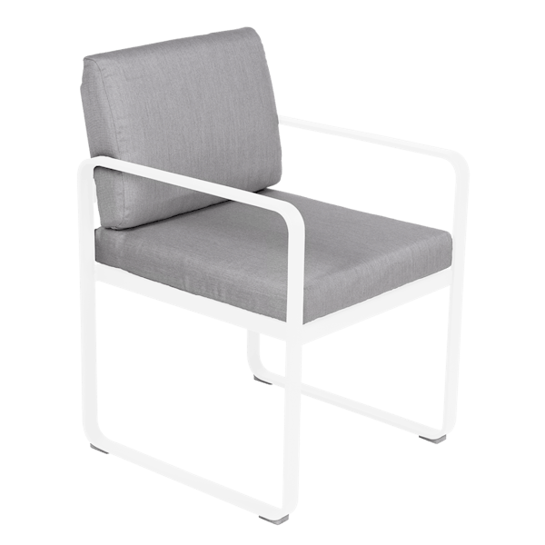 Bellevie Outdoor Dining Dining Armchair By Fermob in Cotton White