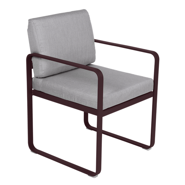 Bellevie Outdoor Dining Dining Armchair By Fermob in Black Cherry