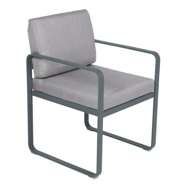 Bellevie Outdoor Dining Dining Armchair By Fermob in Storm Grey