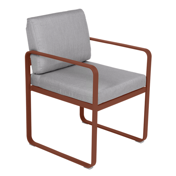 Bellevie Outdoor Dining Dining Armchair By Fermob in Red Ochre