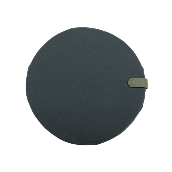 Colour Mix Outdoor Round Seat Cushion 40cm By Fermob in Night Blue