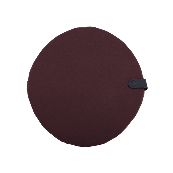 Colour Mix Outdoor Round Seat Cushion 40cm By Fermob in Burgandy