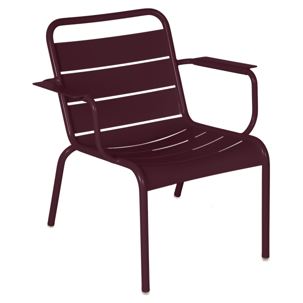 Luxembourg Lounge Armchair in Black Cherry