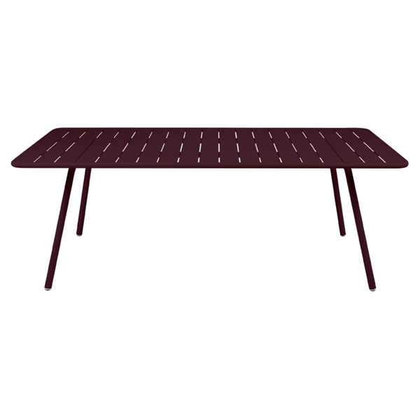 Luxembourg Outdoor Dining Table 207 x 100cm By Fermob in Black Cherry