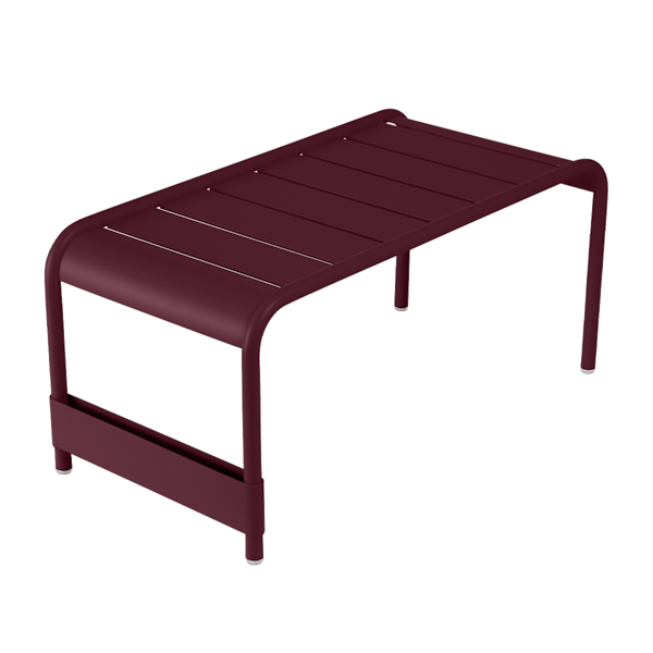 Fermob Luxembourg Large Low Table And Garden Bench in Black Cherry