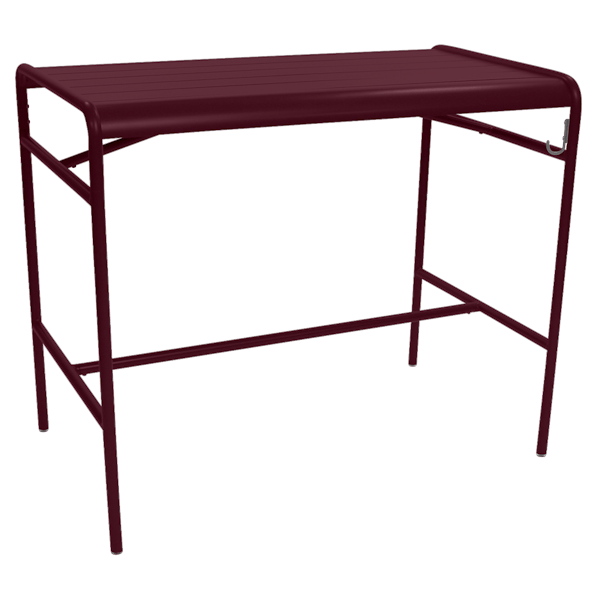 Fermob Luxembourg High Table 126 x 73cm in Black Cherry