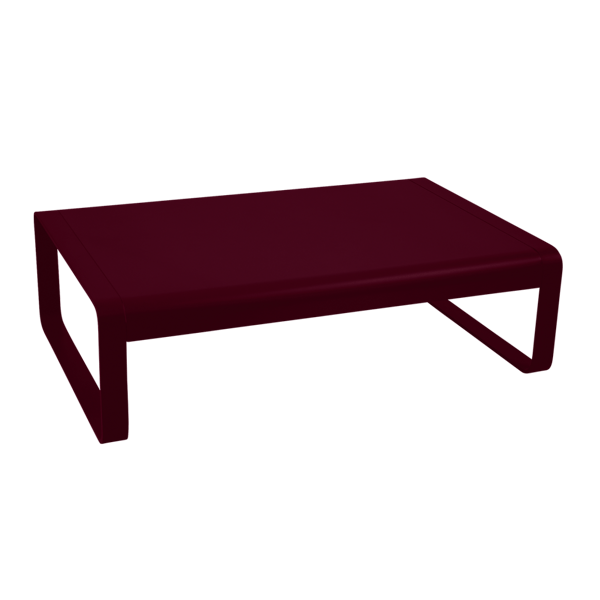 Bellevie Outdoor Low Coffee Table 103 x 75cm By Fermob in Black Cherry