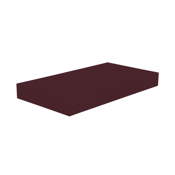 Fermob Bellevie Rectangular Connecting Shelf in Black Cherry