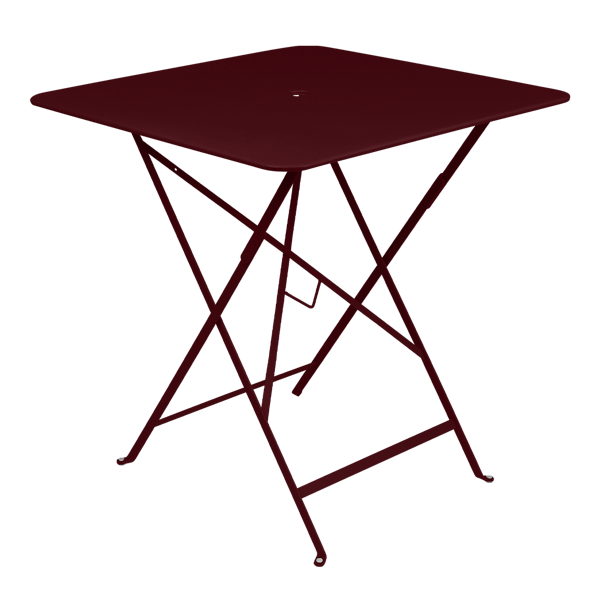 Bistro Outdoor Folding Table Square 71 x 71cm By Fermob in Black Cherry