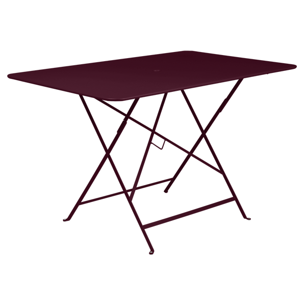 Bistro Outdoor Folding Table Rectangle 117 x 77cm By Fermob in Black Cherry