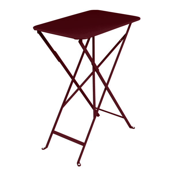 Bistro Outdoor Folding Table Rectangle 57 x 37cm By Fermob in Black Cherry