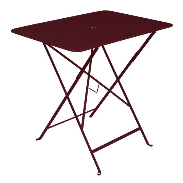 Bistro Outdoor Folding Table Rectangle 77 x 57cm By Fermob in Black Cherry