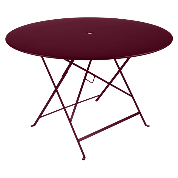 Bistro Outdoor Folding Table Round 117cm By Fermob in Black Cherry