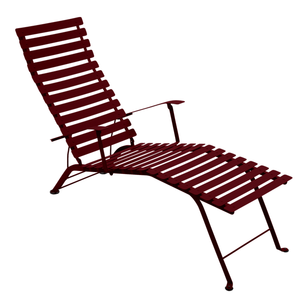 Fermob Bistro Deck Chair in Black Cherry