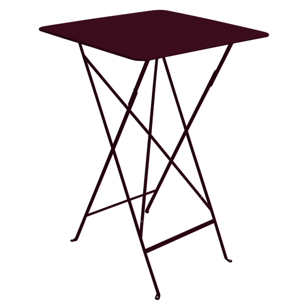 Bistro Outdoor Folding High Table 71 x 71cm By Fermob in Black Cherry