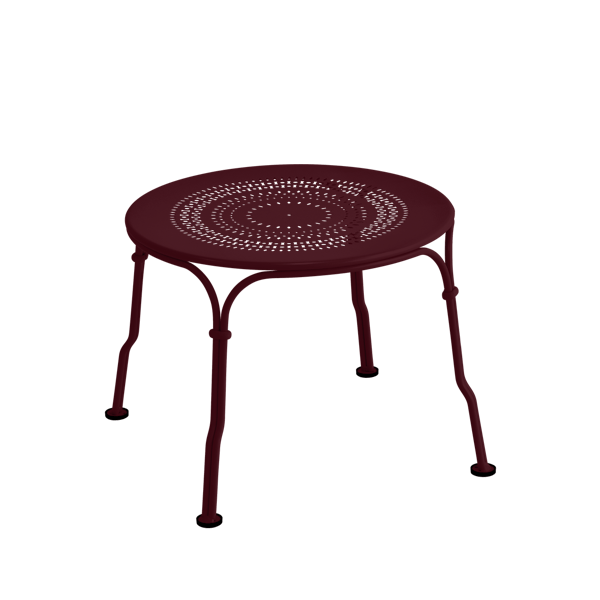 Fermob 1900 Low Table in Black Cherry