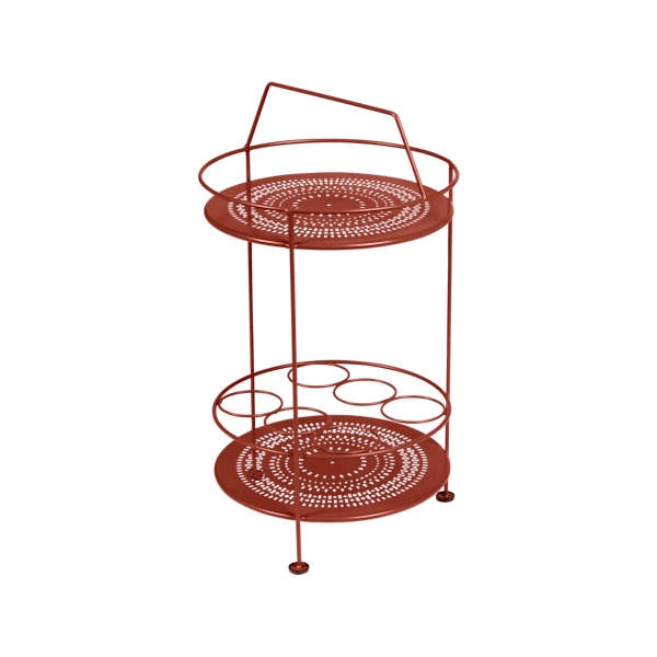 Fermob Montmartre Portable Bar in Red Ochre