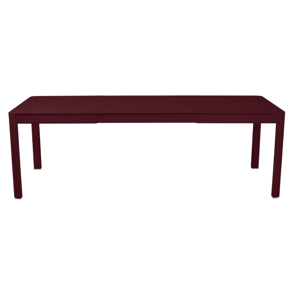 Ribambelle Outdoor Dining Table - 2 Extensions 149 to 234cm By Fermob in Black Cherry