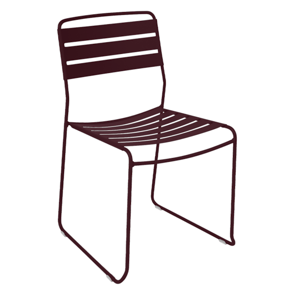 Surprising Outdoor Dining Chair By Fermob in Black Cherry