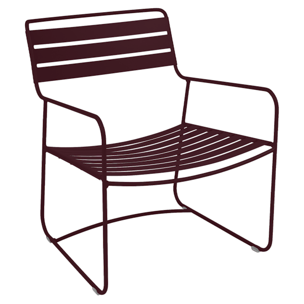 Surprising Outdoor Casual Armchair By Fermob in Black Cherry