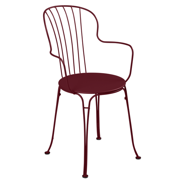 Opera+ Outdoor Dining Armchair By Fermob in Black Cherry