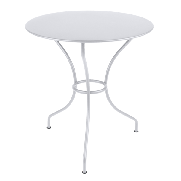 Opera+ Round Outdoor Dining Table 67cm By Fermob in Cotton White