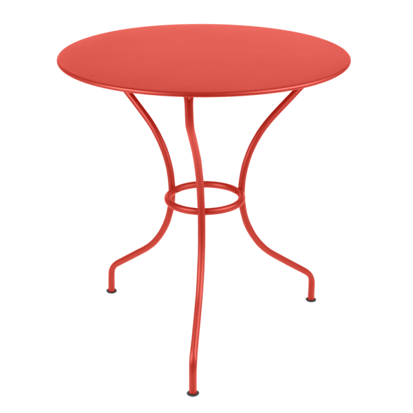 Opera+ Round Outdoor Dining Table 67cm By Fermob in Capucine