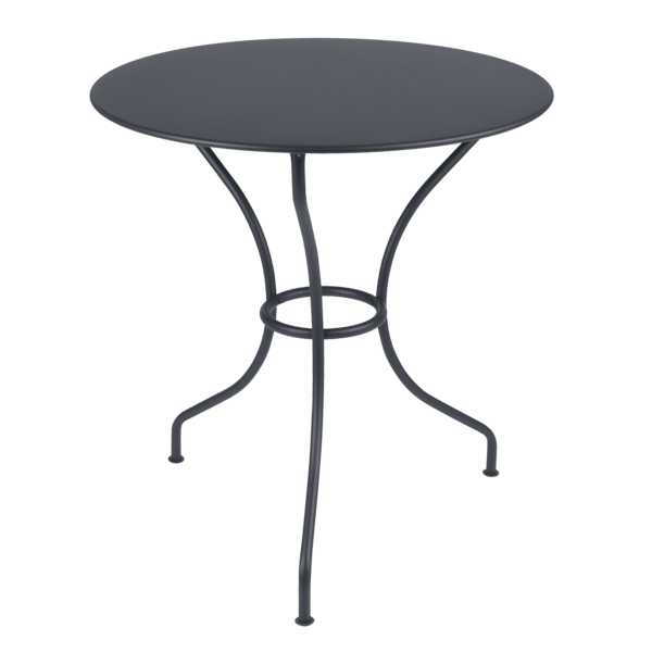 Opera+ Round Outdoor Dining Table 67cm By Fermob in Anthracite