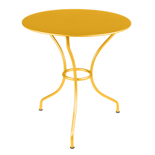 Opera+ Round Outdoor Dining Table 67cm By Fermob in Honey