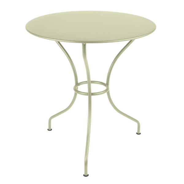 Opera+ Round Outdoor Dining Table 67cm By Fermob in Willow Green
