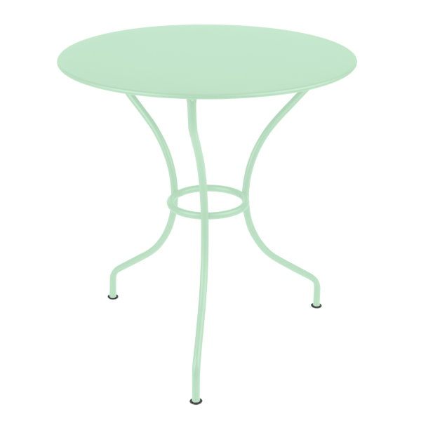 Opera+ Round Outdoor Dining Table 67cm By Fermob in Opaline Green