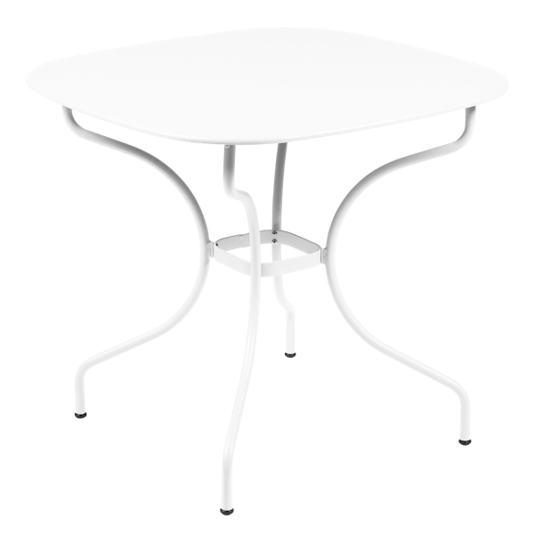 Opera+ Carronde Outdoor Dining Table 82cm x 82cm By Fermob in Cotton White