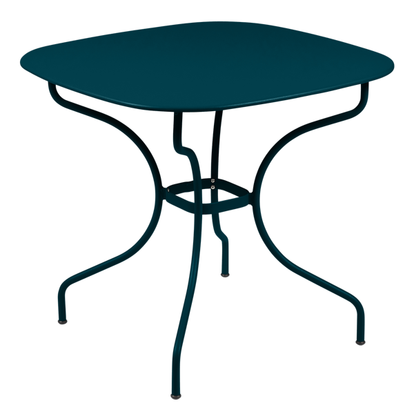 Opera+ Carronde Outdoor Dining Table 82cm x 82cm By Fermob in Acapulco Blue