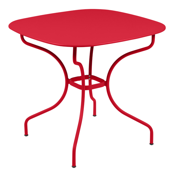 Opera+ Carronde Outdoor Dining Table 82cm x 82cm By Fermob in Poppy