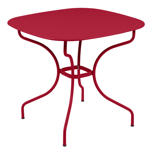 Fermob Opera+ Carronde Table 82cm x 82cm in Chilli
