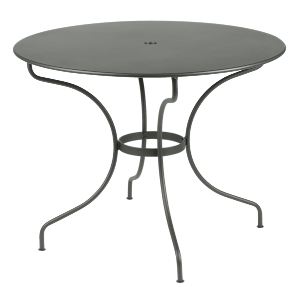 Opera+ Round Outdoor Dining Table 96cm By Fermob in Rosemary