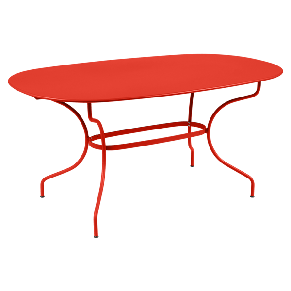 Opera+ Oval Outdoor Dining Table 160cm x 90cm By Fermob in Capucine