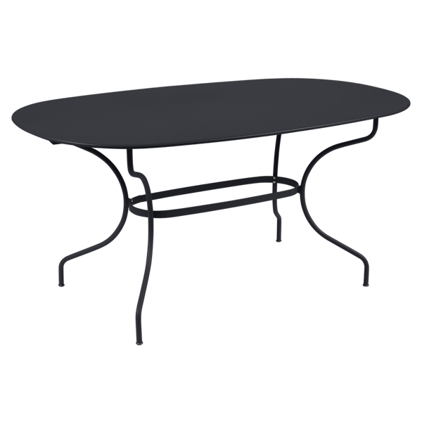 Fermob Opera+ Oval Table 160cm x 90cm in Anthracite