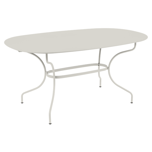 Opera+ Oval Outdoor Dining Table 160cm x 90cm By Fermob in Clay Grey