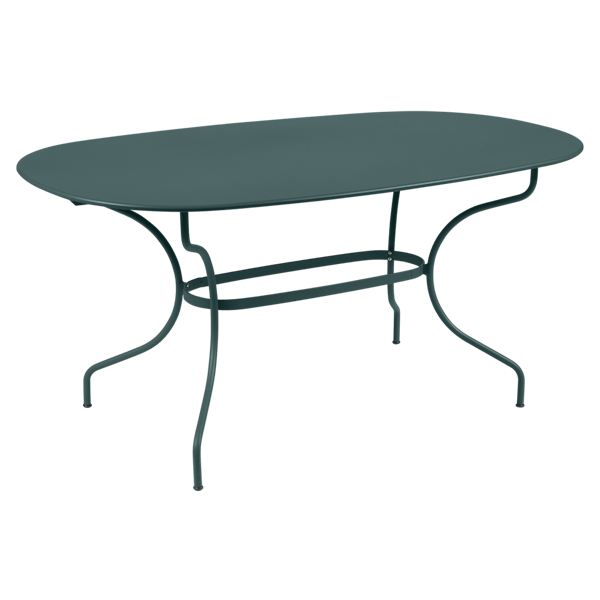 Opera+ Oval Outdoor Dining Table 160cm x 90cm By Fermob in Storm Grey