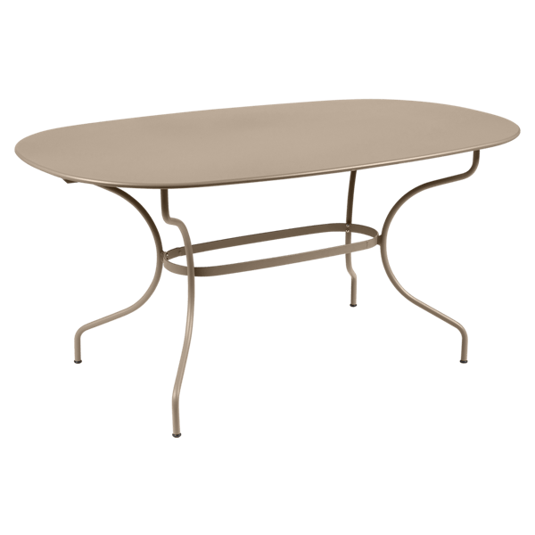 Opera+ Oval Outdoor Dining Table 160cm x 90cm By Fermob in Nutmeg