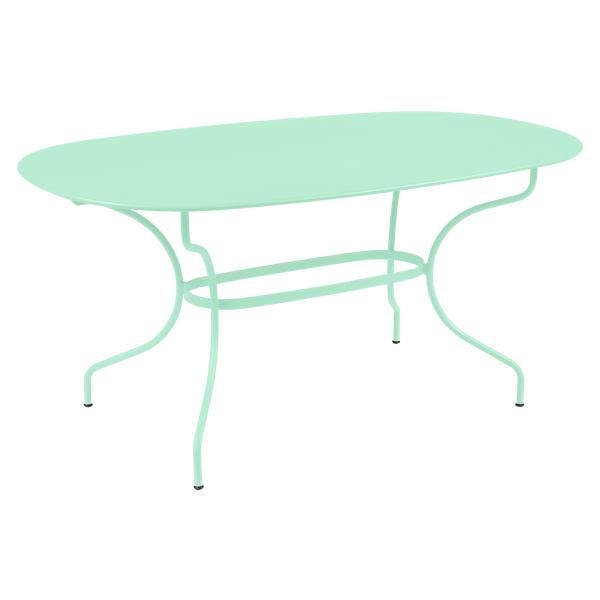 Opera+ Oval Outdoor Dining Table 160cm x 90cm By Fermob in Opaline Green