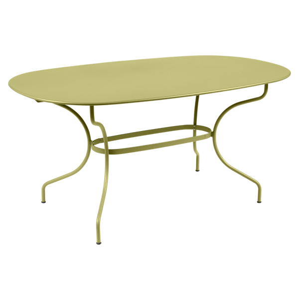 Fermob Opera+ Oval Table 160cm x 90cm in Willow Green