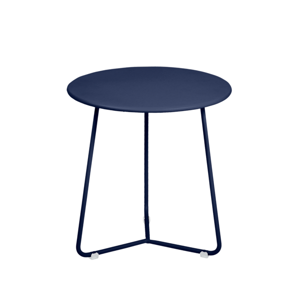 Cocotte Outdoor Metal Occasional Table By Fermob in Deep Blue