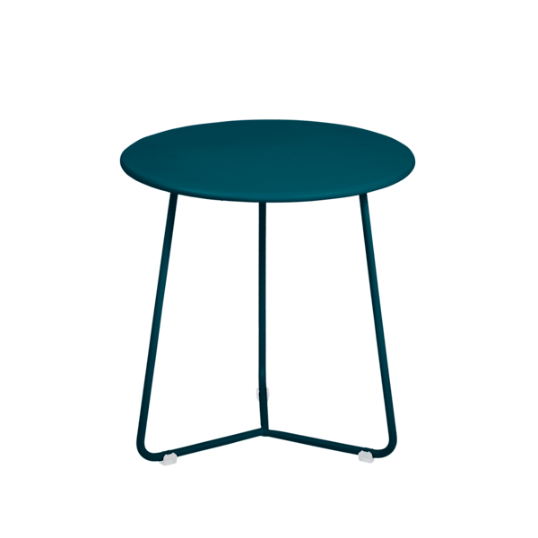 Cocotte Outdoor Metal Occasional Table By Fermob in Acapulco Blue