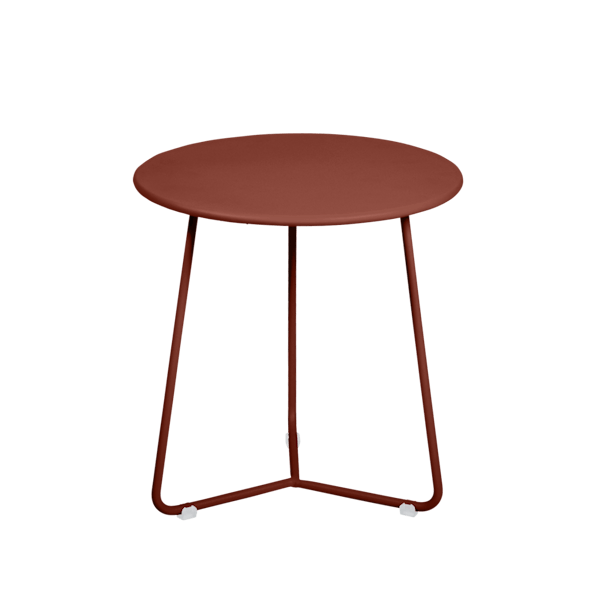 Cocotte Outdoor Metal Occasional Table By Fermob in Red Ochre