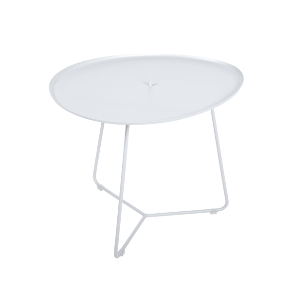 Cocotte Outdoor Side Table with Removable Top By Fermob in Cotton White