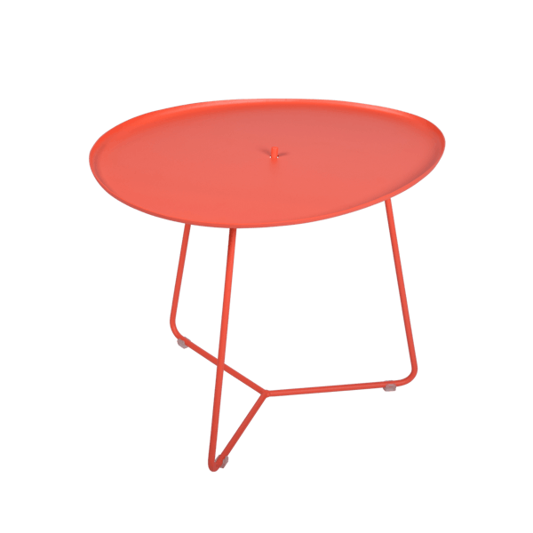 Cocotte Outdoor Side Table with Removable Top By Fermob in Capucine